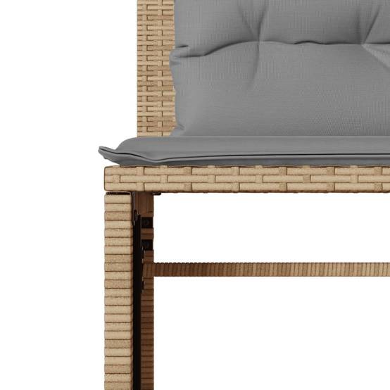 ComfortXL - Salon de jardin bas 4 pcs en résine tressée avec 2 tables basses Beige – ComfortXL Outdoor Living - Image 8