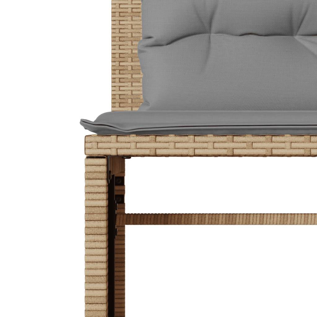 ComfortXL - Salon de jardin bas 4 pcs en résine tressée avec 2 tables basses Beige – ComfortXL Outdoor Living - Image 8