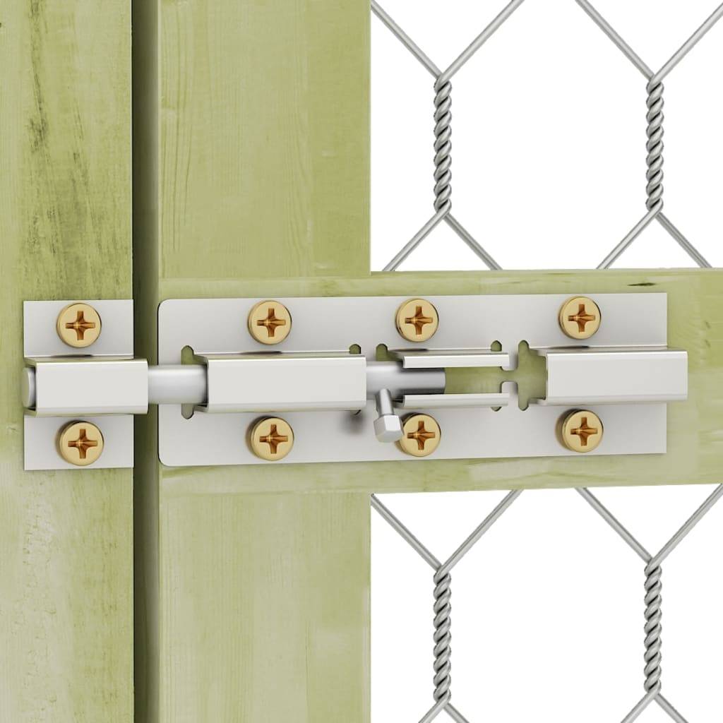 Poulailler Bois Pin Massif Enclos Extérieur Volailles Toit Étanche 600x300x200cm Brun - ComfortXL Outdoor Living - Image 5