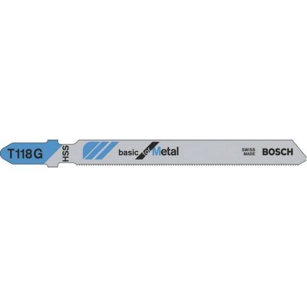 Bosch - Carte de 5 Lames Métal BOSCH HSS Ondulee Fraisée T118G - 2608631012 - Image 1