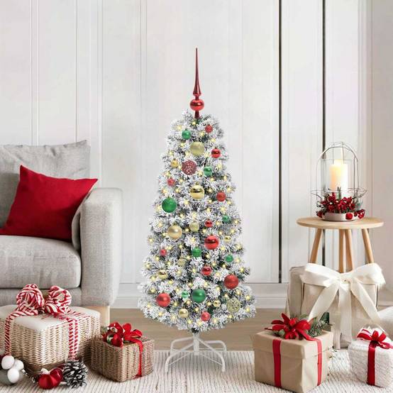 Sapin de Noël | Arbre de Noël Artificiel à Branches Articulées 120 cm Maison Chic - Image 2