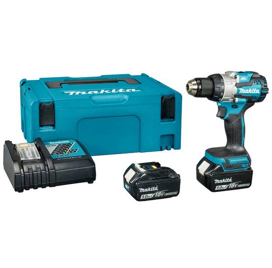 Perceuse visseuse LXT ® - 18V - MAKITA - avec une batterie 5Ah 18V - chargeur - MAKPAC - DDF489RTJ - Image 1