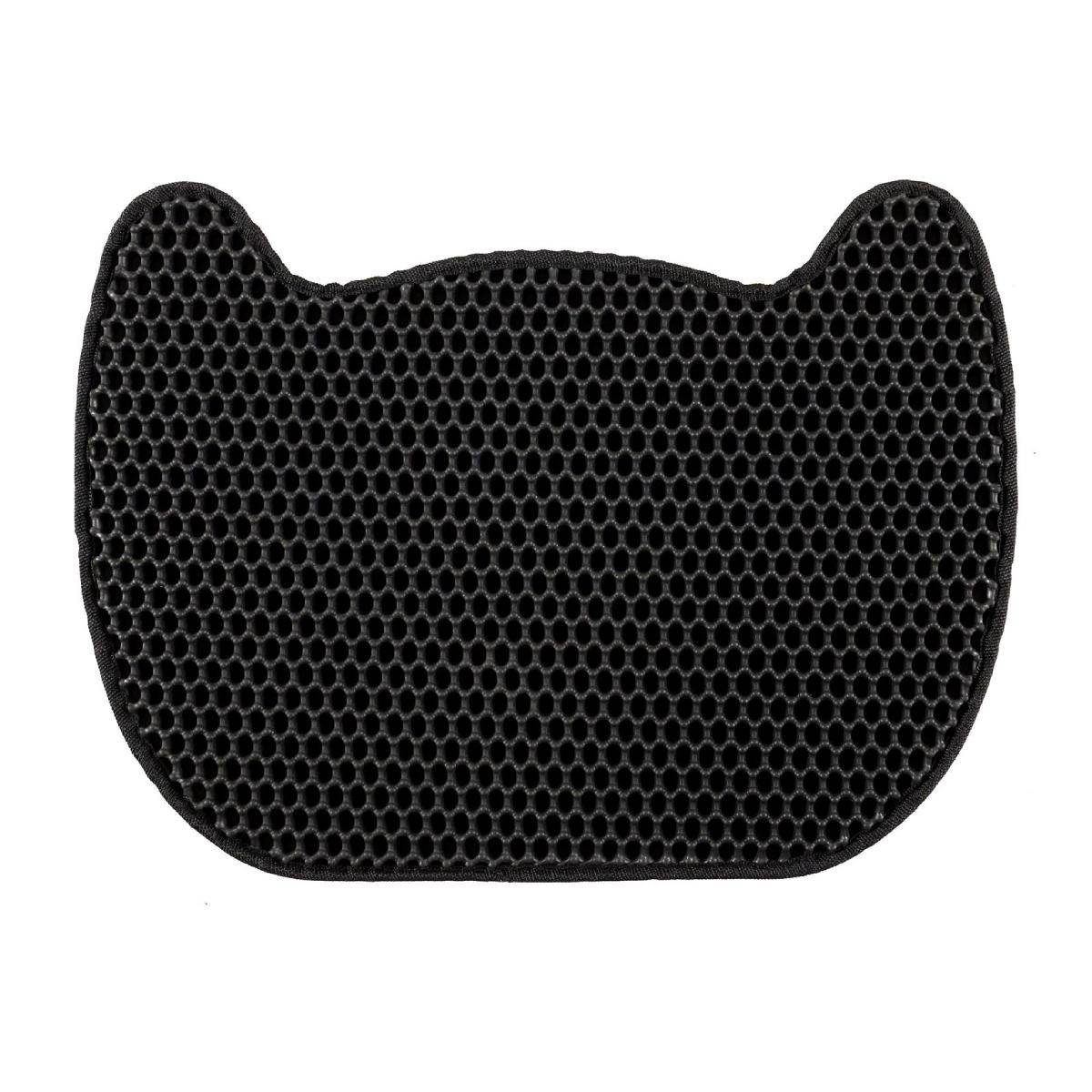 The Concept Factory - Tapis pour Litière "Chat" 50cm Noir - Image 1
