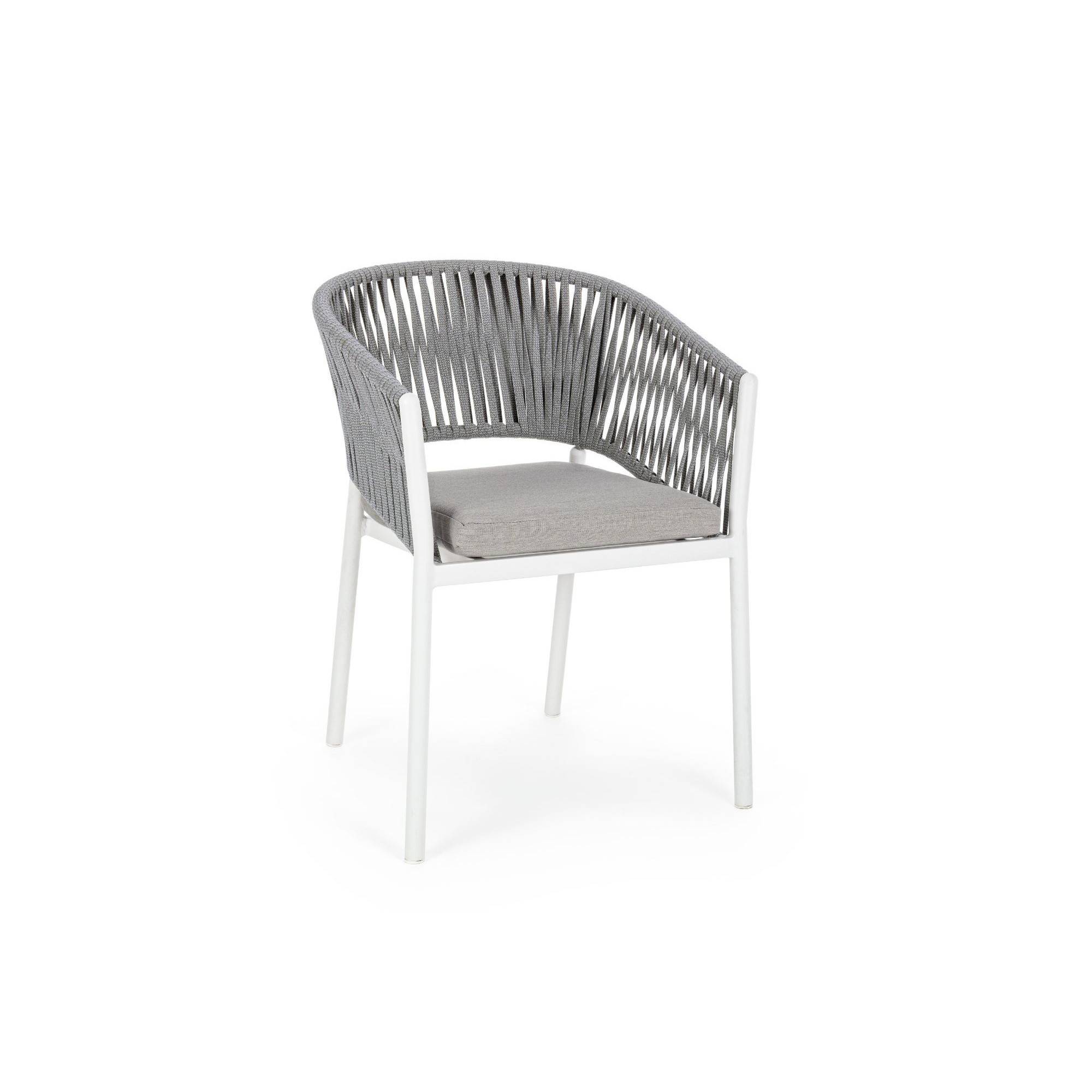 Autre - Fauteuils de jardin en métal et polypropylène (lot de 4) - CANNES - Image 8