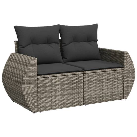 Vidaxl - Salon de jardin 6 pcs avec coussins gris résine tressée vidaXL 3221779 - Image 7