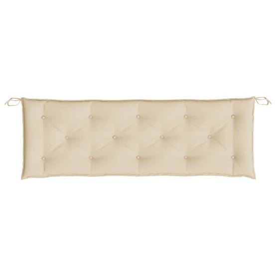 Coussin de banc de jardin beige 150x50x7 cm tissu oxford P101 - Image 4