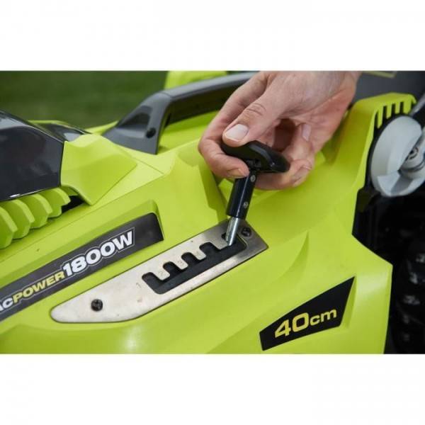 Ryobi - Tondeuse a Gazon RYOBI - 1800 W - Ø coupe 40 cm - ramassage et mulching - double poignée Vertebrae™ - RLM18E40H - Image 2