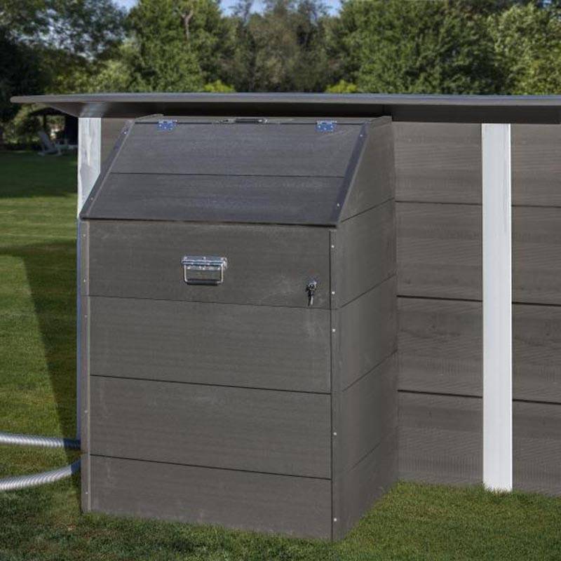 Gre Pools - Coffre de filtration en composite pour piscine de 1,24m - fermeture à clé - 80x60x115 cm Gre Pools - Image 1