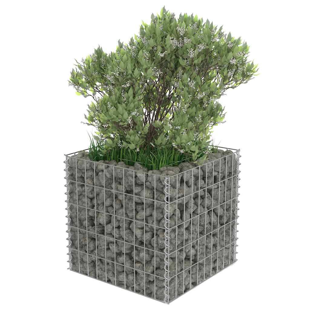 PANGIVO - Lit surélevé à gabion acier galvanisé argenté 50 x 50 x 50 cm - PANGIVO - Image 4