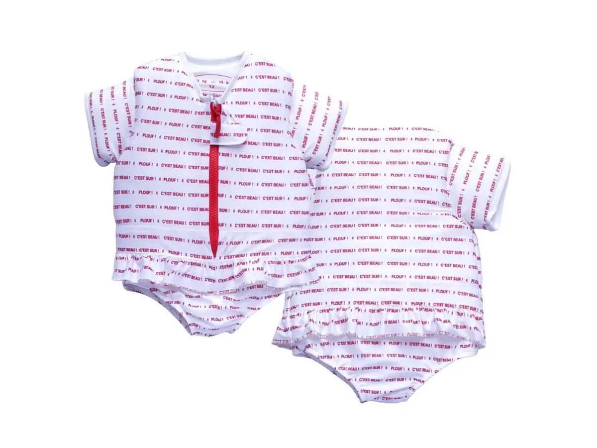 Plouf - Maillot de bain flottant fille Butterfly Taille 2 - Plouf