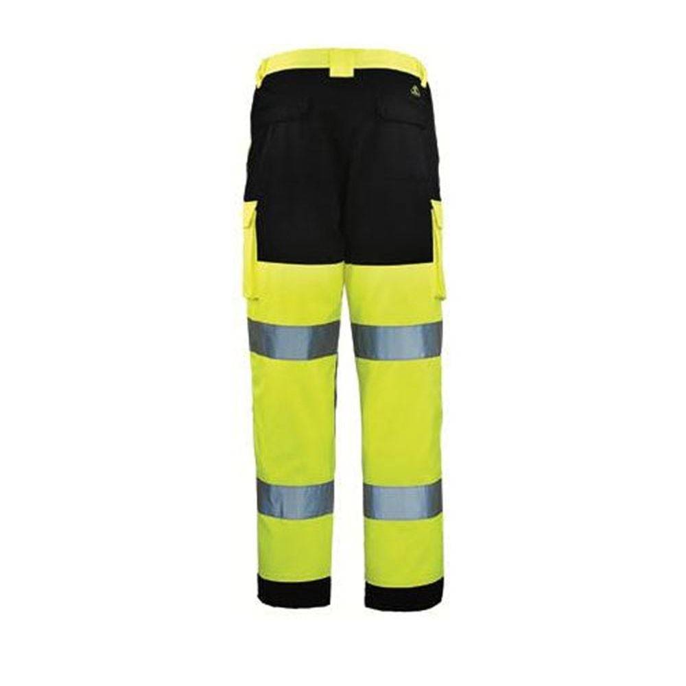 Pantalon de travail homme à haute visibilité multipoches PATROL hi-viz jaune/marine TL - COVERGUARD - 7PAJPL - Image 2