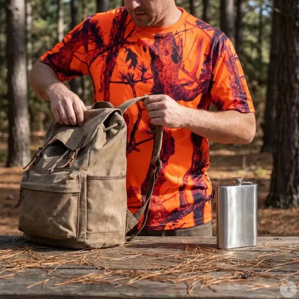 T-shirt Percussion camouflage Ghost Camo Blaze&black Percussion Taille L - Image 1