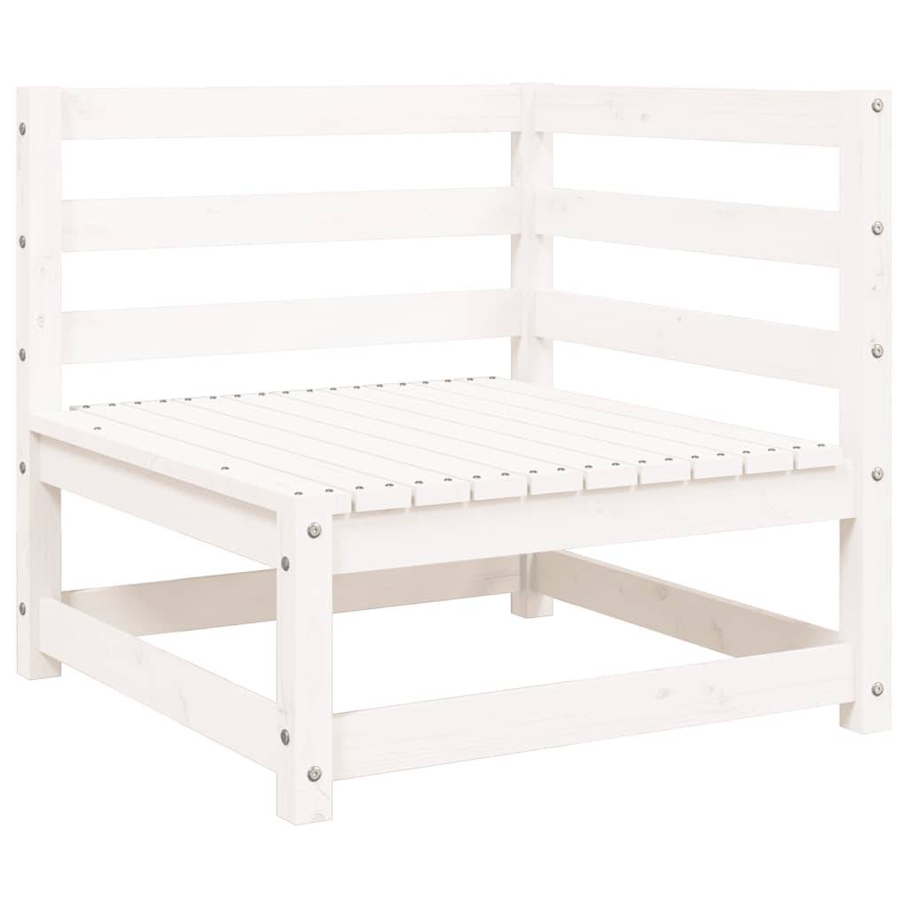 Vidaxl - Canapé de jardin 2 places blanc bois de pin massif vidaXL 837943 - Image 8