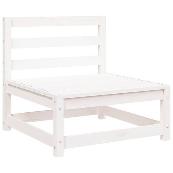 Vidaxl - Canapé de jardin 2 places blanc bois de pin massif vidaXL 837943 - Image 10