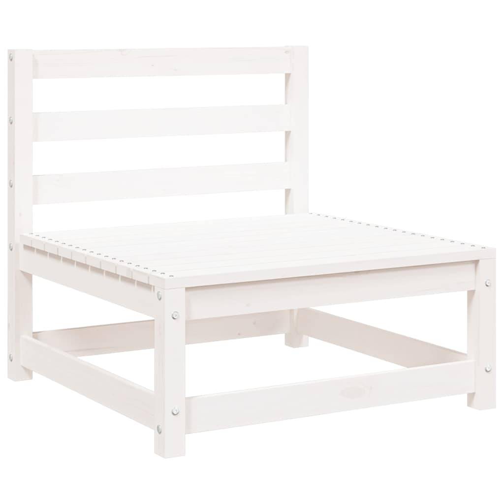 Vidaxl - Canapé de jardin 2 places blanc bois de pin massif vidaXL 837943 - Image 10