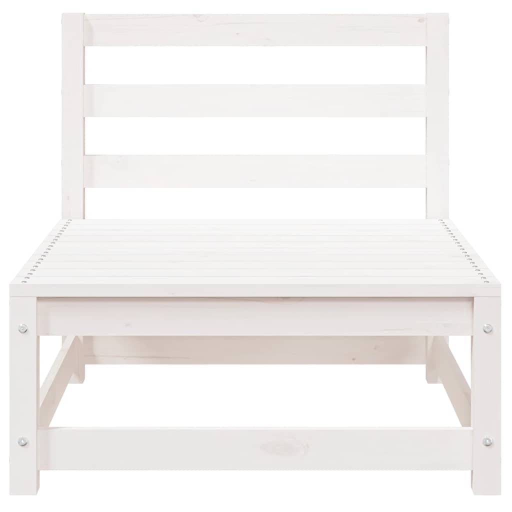 Vidaxl - Canapé de jardin 2 places blanc bois de pin massif vidaXL 837943 - Image 7