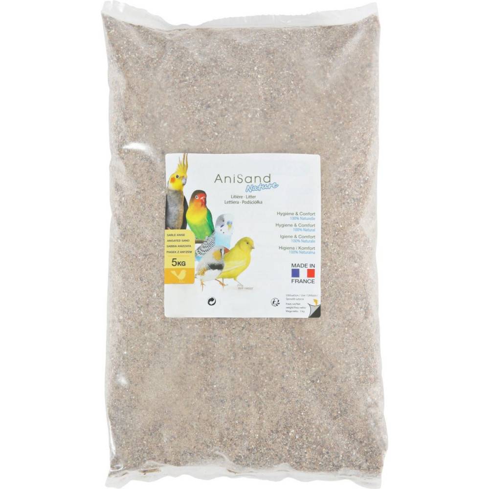 animallparadise - Sable Anisand nature Litière 5 kg pour oiseaux - Image 2
