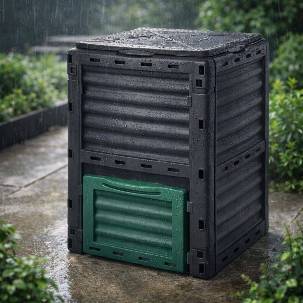 Sans Marque - Composteur de jardin 300 L - 83 x 61 x 61 cm en plastique, Polypropylène - TERRE JARDIN - Image 6