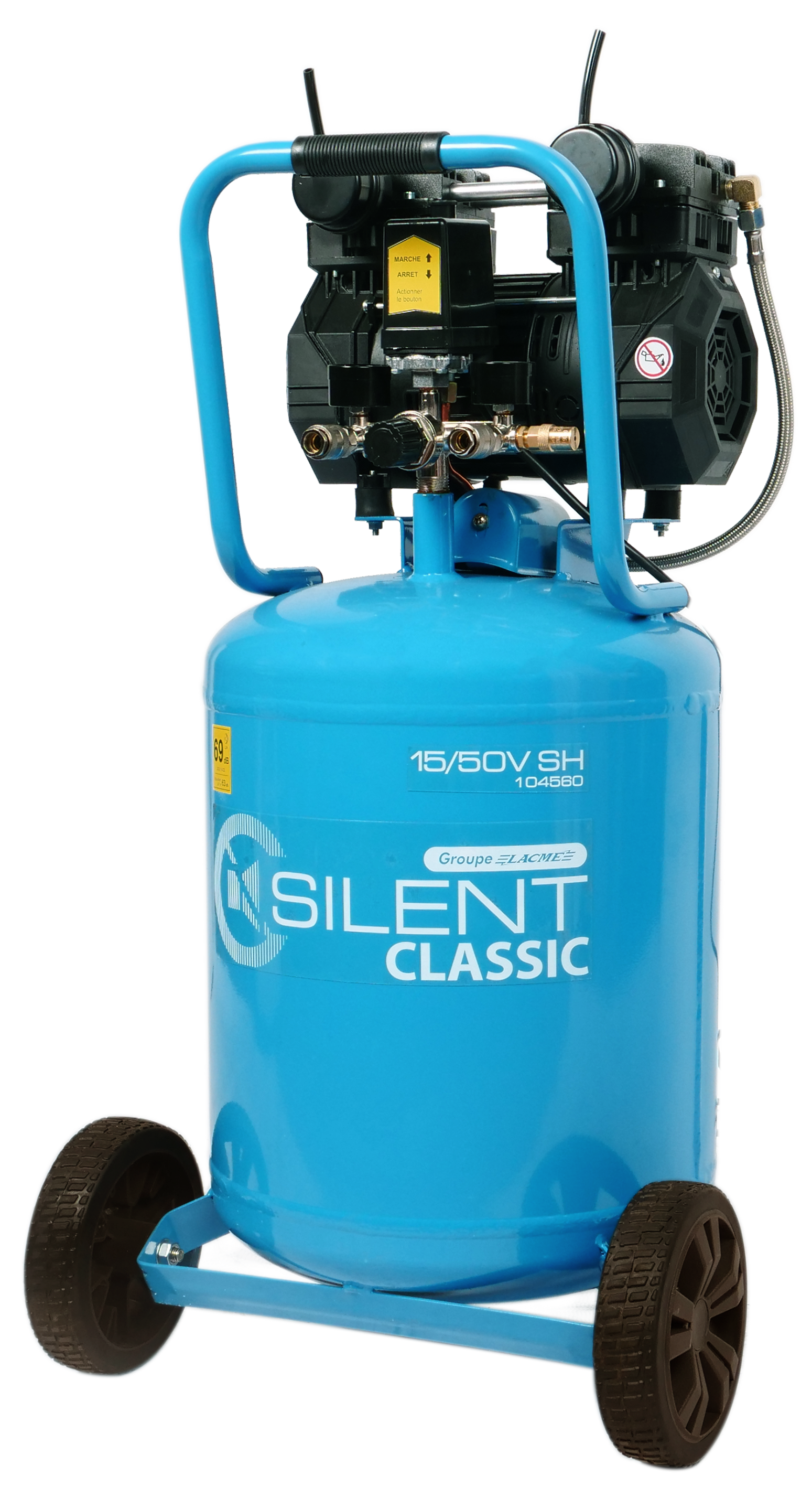 Compresseur d'air Silent Classic 15/50V SH - LACME - 104560