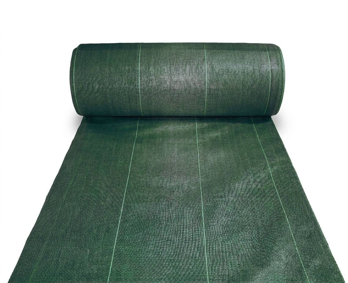 Maille Store - Toile de paillage - Vert - Anti-repousse de mauvaises herbes Pliés 1.05m x 5m Vert - Image 1