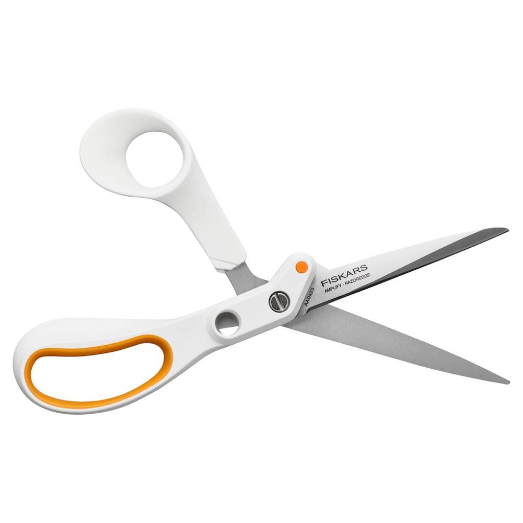 Fiskars - Ciseaux de tailleur - Amplify RazorEdge 21 cm droitier - coupe tissus épais cuir et ameublement - Image 3