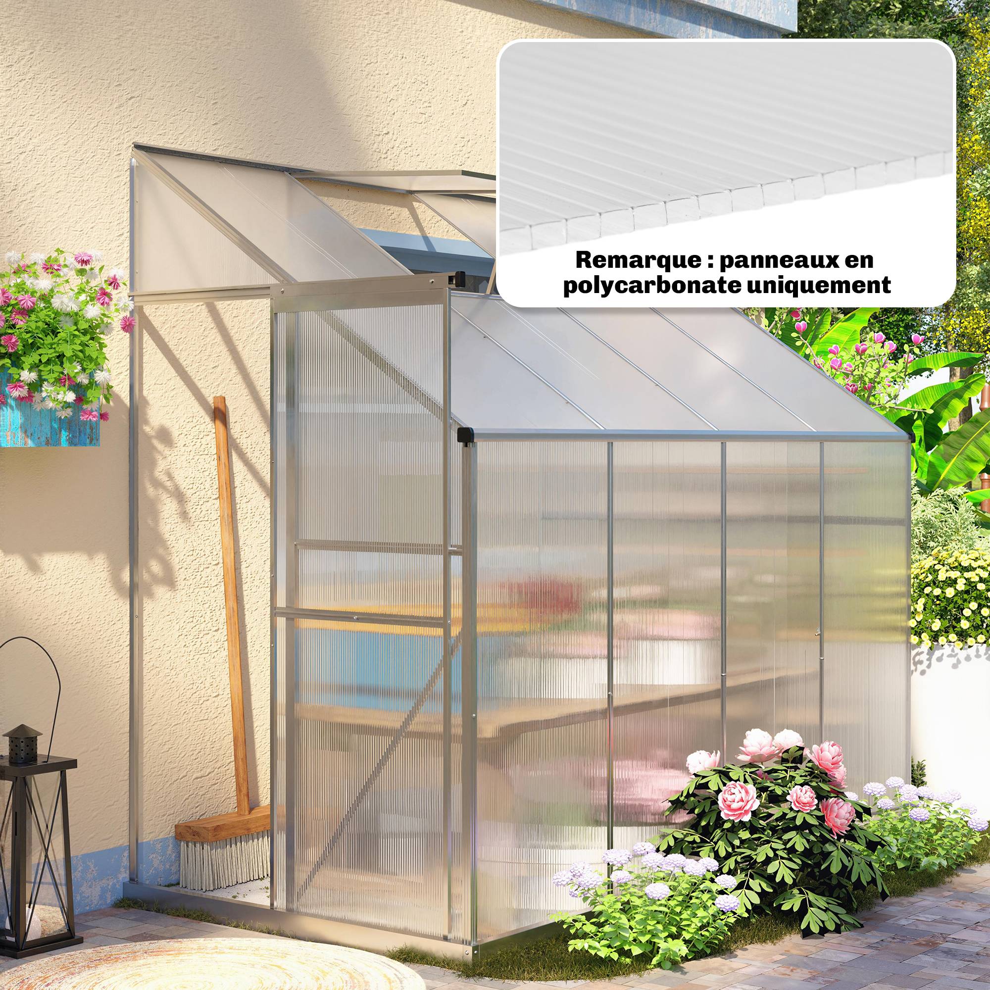 10 Plaques Alvéolaires en Polycarbonate 4 mm, UV Resistant, Panneau Alvéolaire Double de Serre, 120x60 cm, Transparent - Image 3
