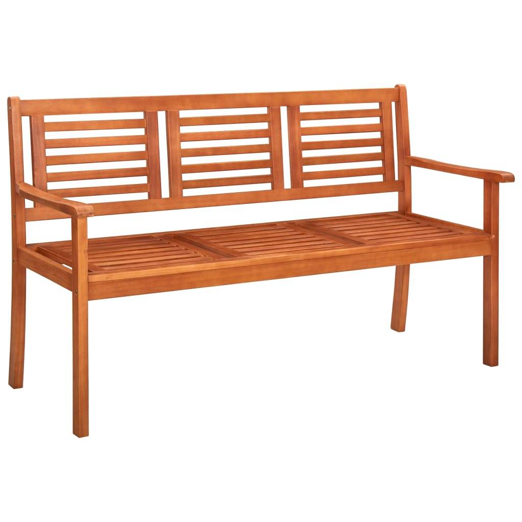 PANGIVO - Banc de jardin bois d'eucalyptus naturel 150 x 60 x 89 cm - PANGIVO - Image 2