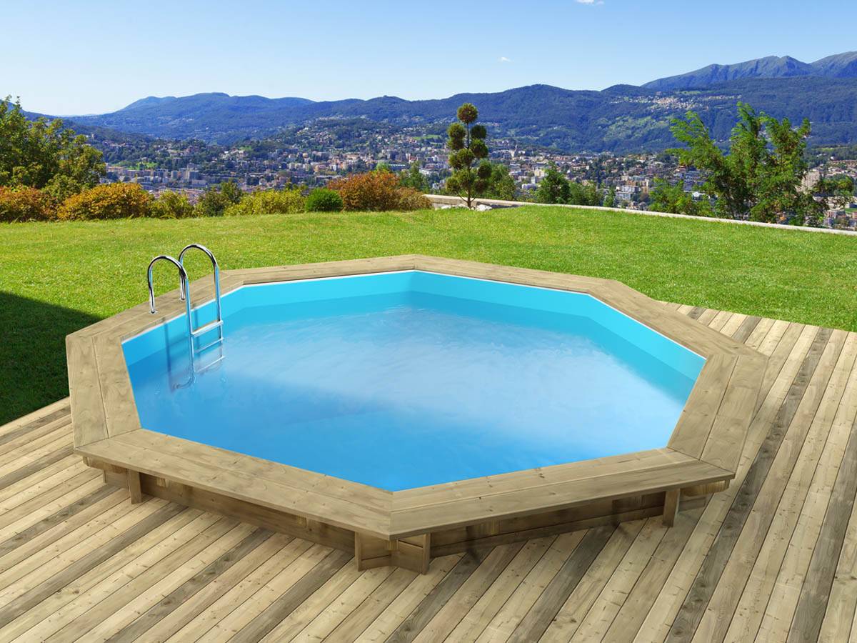 Habitat Et Jardin - Piscine Bois " Verona " - 5.10 X 1.20 M -habitat Et Jardin - Image 1