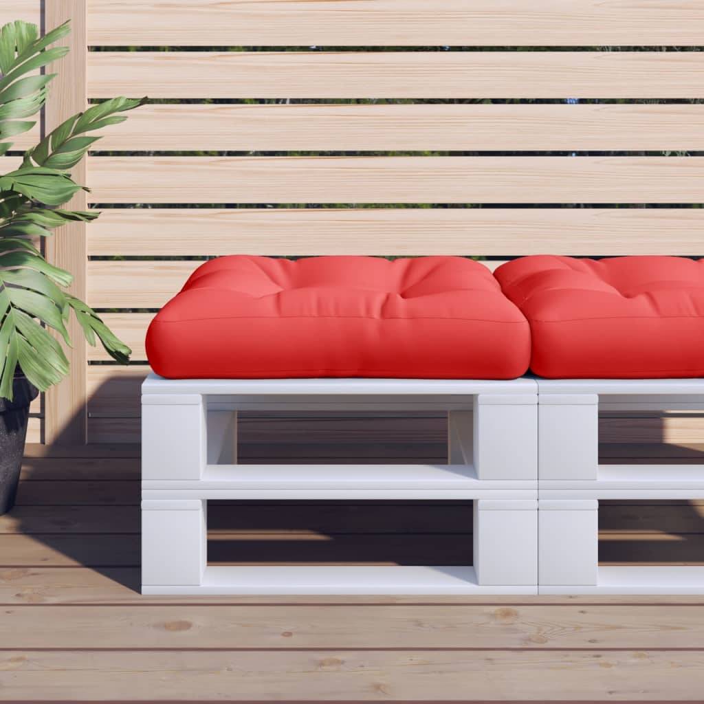 ComfortXL - Coussin de Siège Carré pour Palette en Tissu Imperméable pour Chaise de Jardin Rouge 58x58cm – ComfortXL Outdoor Living - Image 1