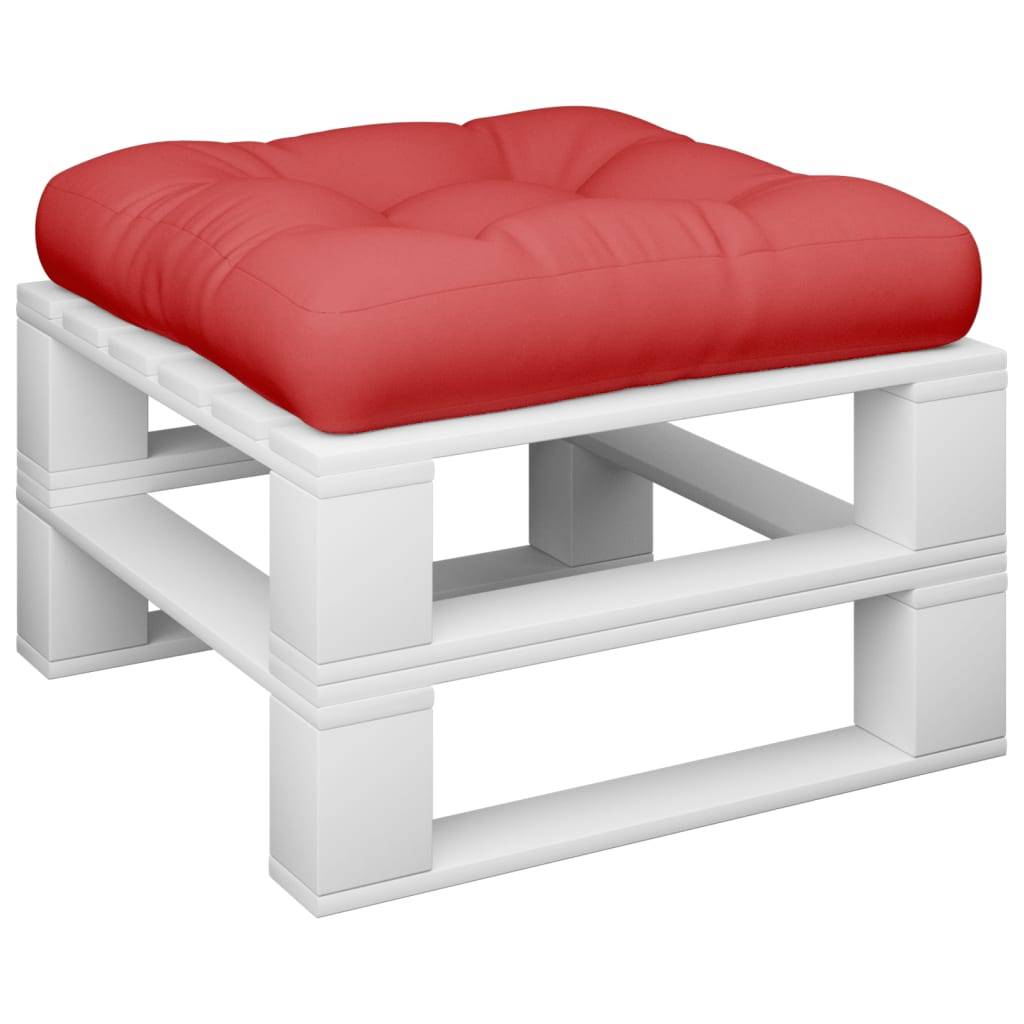 ComfortXL - Coussin de Siège Carré pour Palette en Tissu Imperméable pour Chaise de Jardin Rouge 58x58cm – ComfortXL Outdoor Living - Image 3