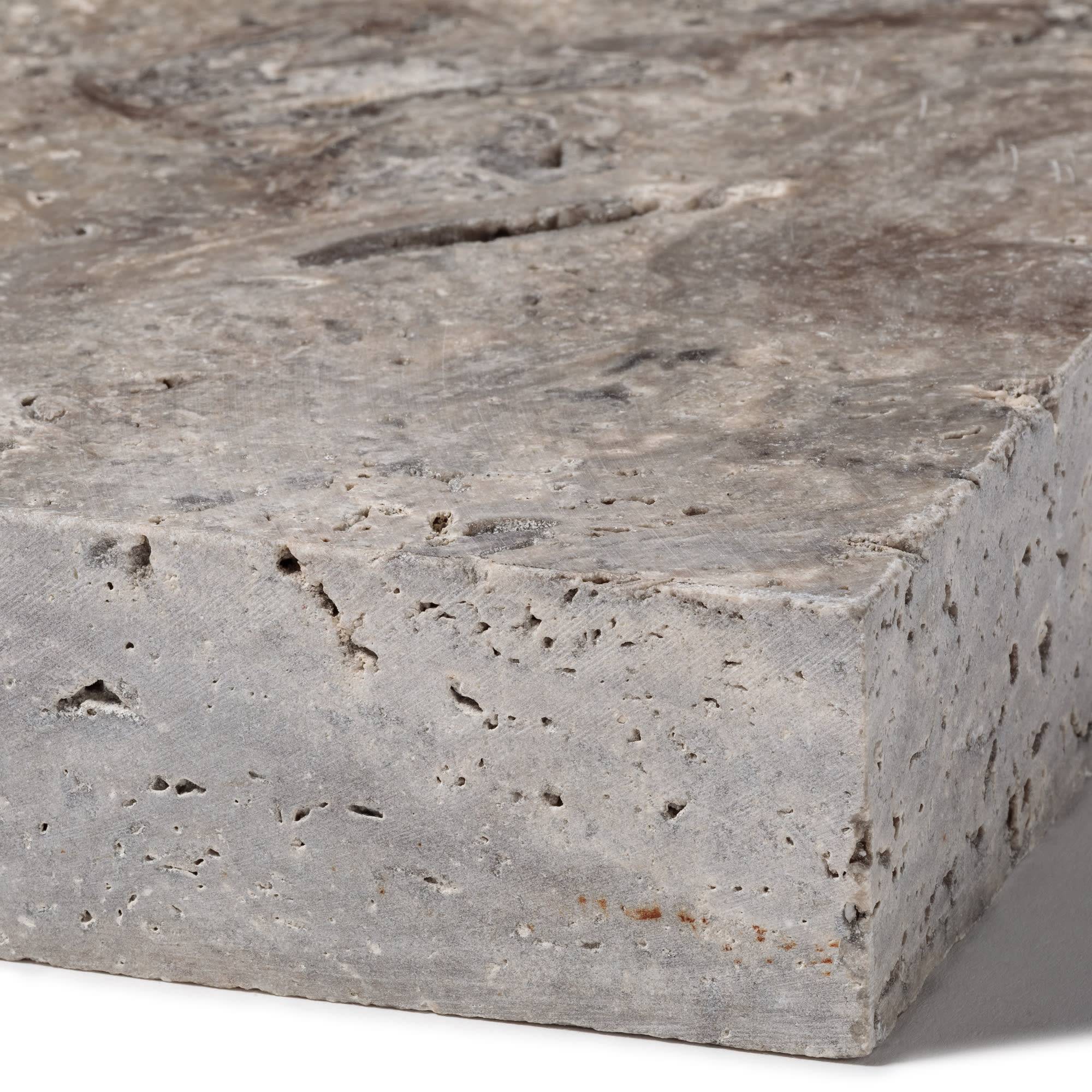 RO'MA Nature - Pas japonais Rectangle Travertin Gris Silver 61x33x5 cm (à l'unité) - RO'MA NATURE - Image 3