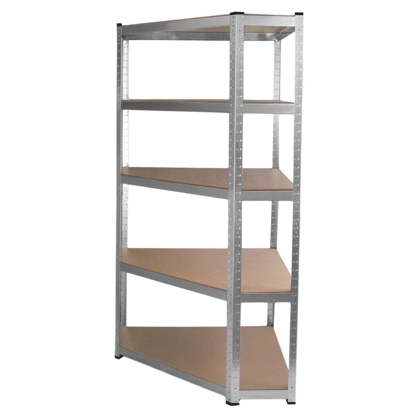 Monstershop - Etagère d’Angle Galwix en Acier Galvanisé, 90cm x30cm x180cm - Image 3