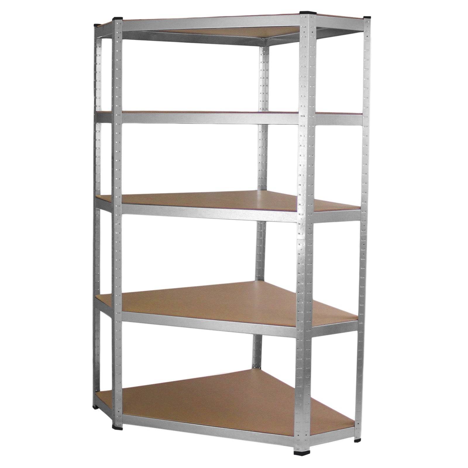 Monstershop - Etagère d’Angle Galwix en Acier Galvanisé, 90cm x30cm x180cm - Image 2