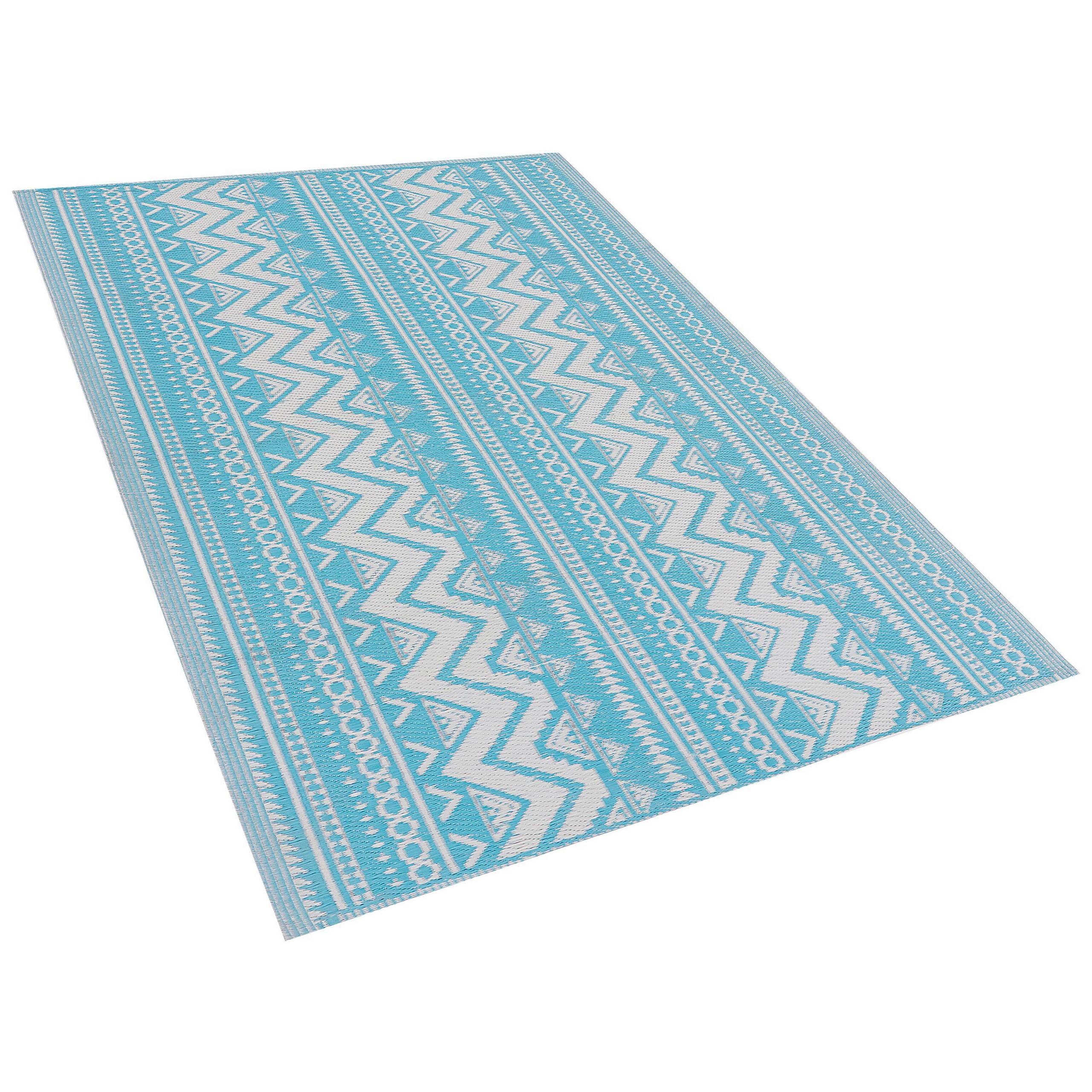 Beliani - Tapis d'extérieur Polypropylène Turquoise NAGPUR Beliani - Image 3