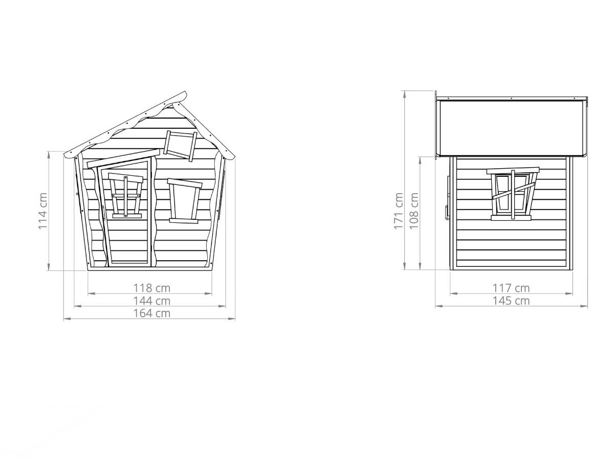Exit Toys - Maisonnette en bois pour enfants Crooky 100 - Exit Toys - Image 5