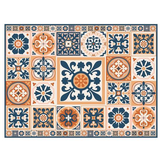 The Home Deco Factory - Set de Table "Carreaux de Ciment" 30x40cm Beige