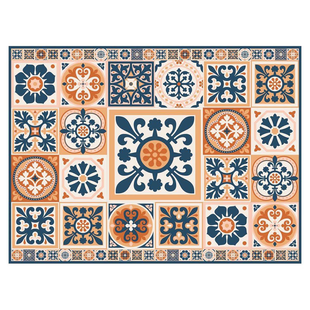 The Home Deco Factory - Set de Table "Carreaux de Ciment" 30x40cm Beige