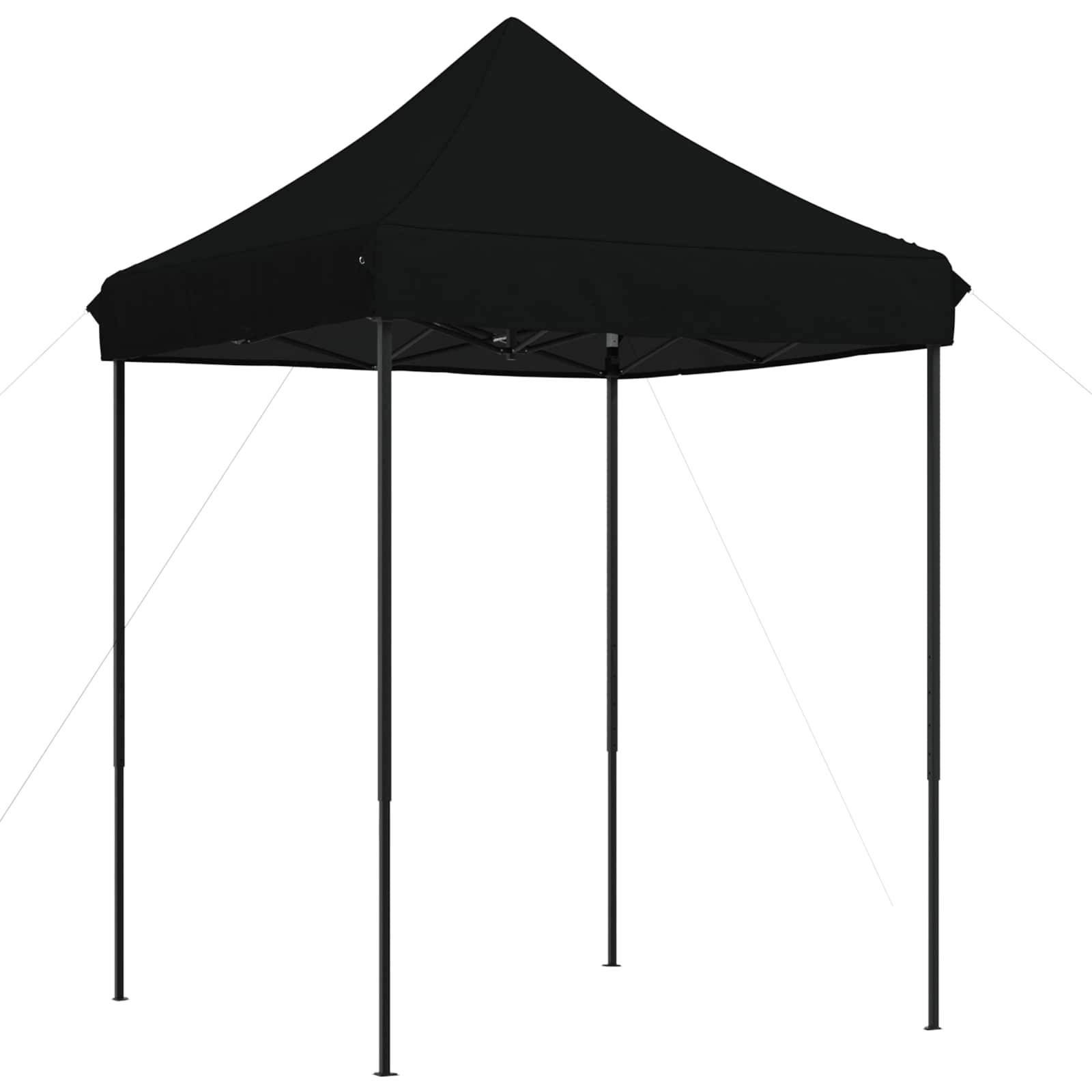 ComfortXL - Tente de réception tissu Oxford jardin pliable anti UV 200x200x306cm Noir - ComfortXL Outdoor Living - Image 2