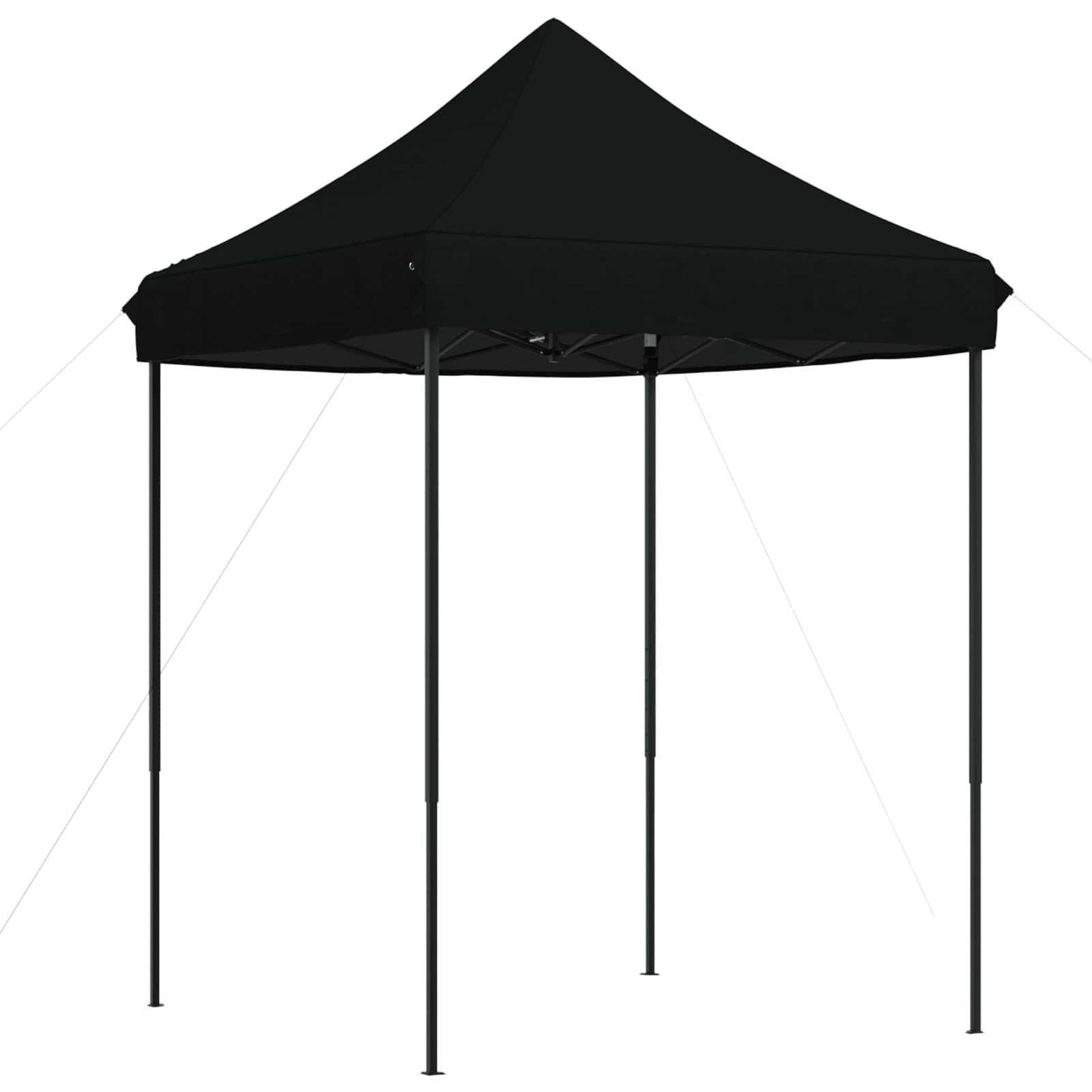 ComfortXL - Tente de réception tissu Oxford jardin pliable anti UV 200x200x306cm Noir - ComfortXL Outdoor Living - Image 6