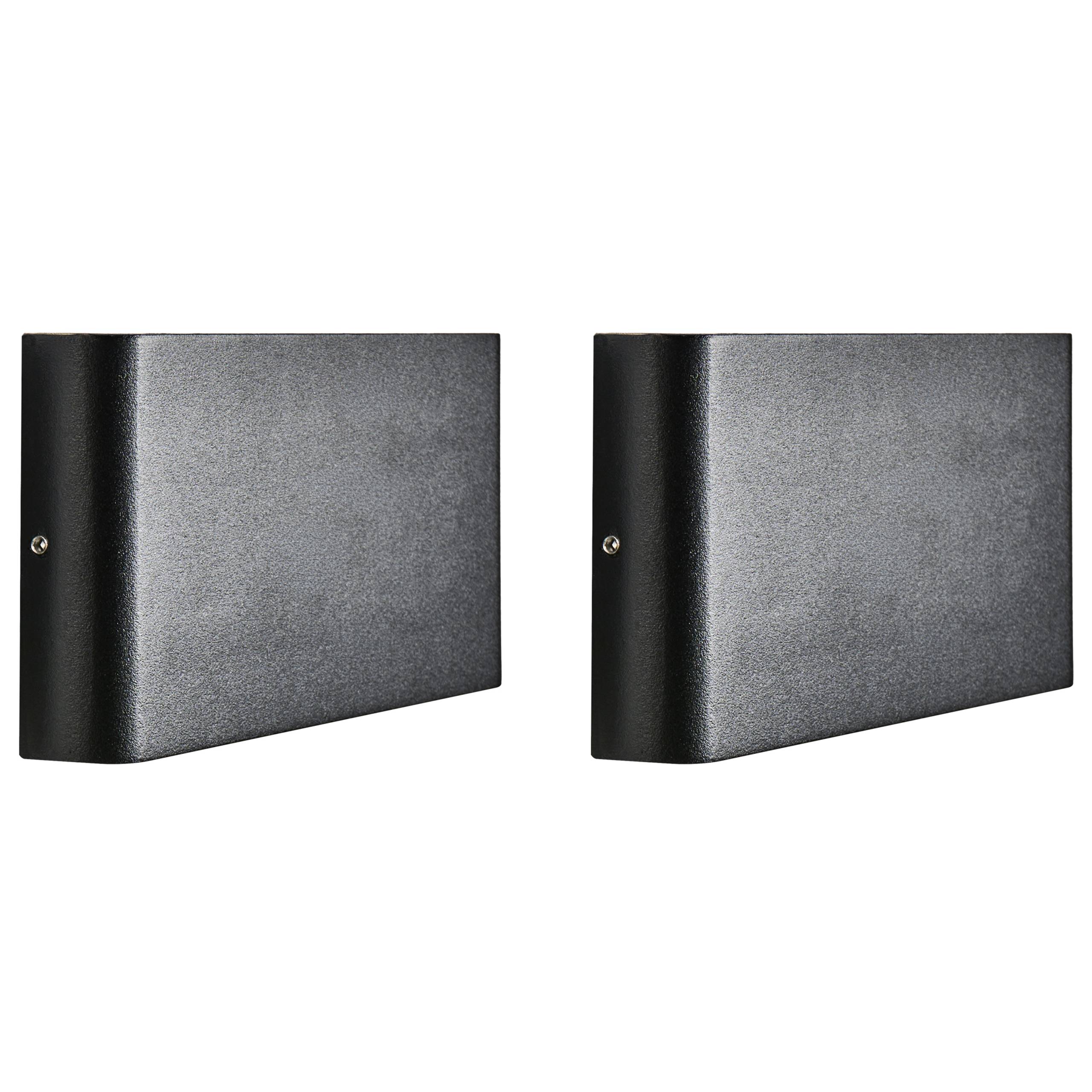 Beliani - Lampe murale pour l'extérieur Aluminium Noir ARDER - Beliani - Image 2