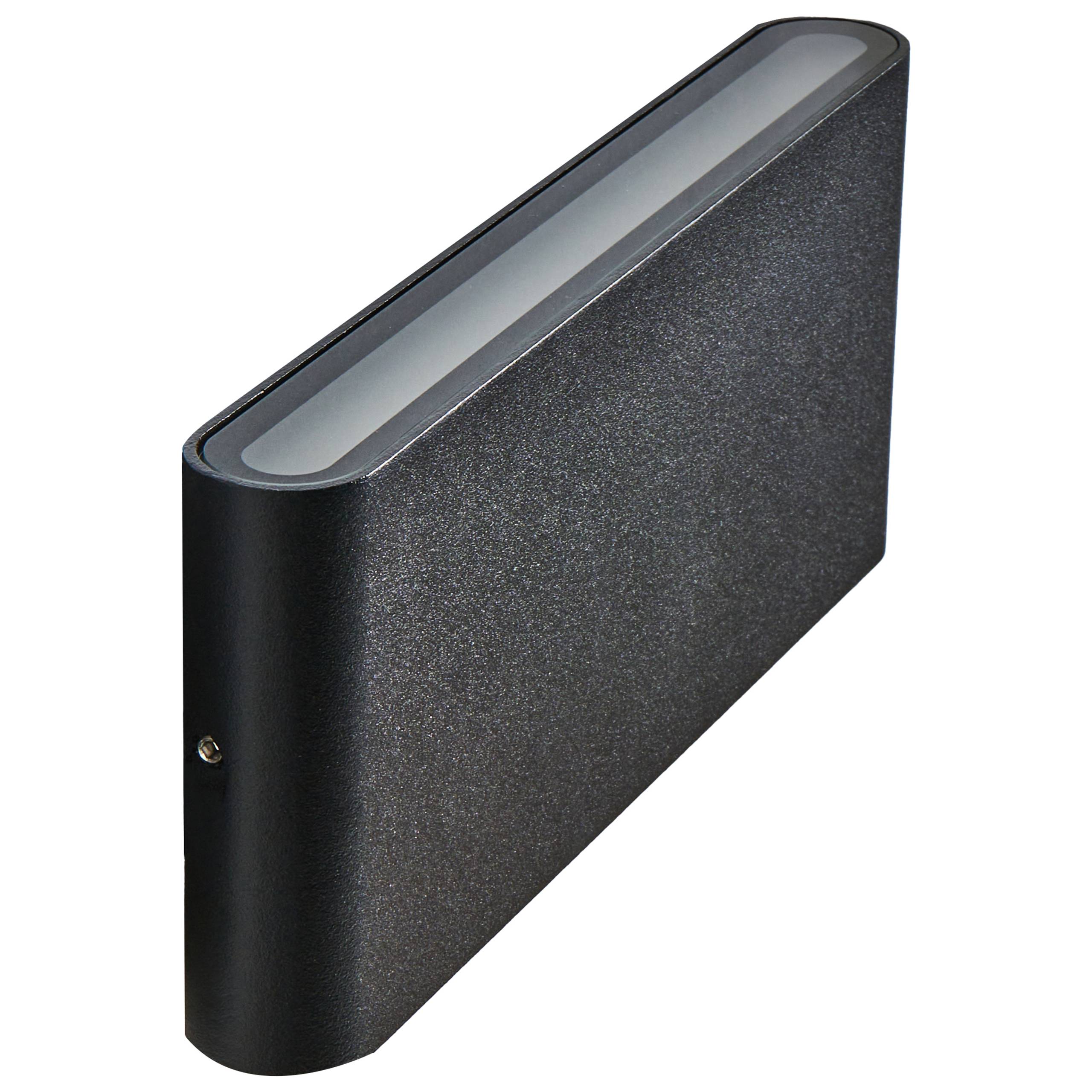 Beliani - Lampe murale pour l'extérieur Aluminium Noir ARDER - Beliani - Image 6