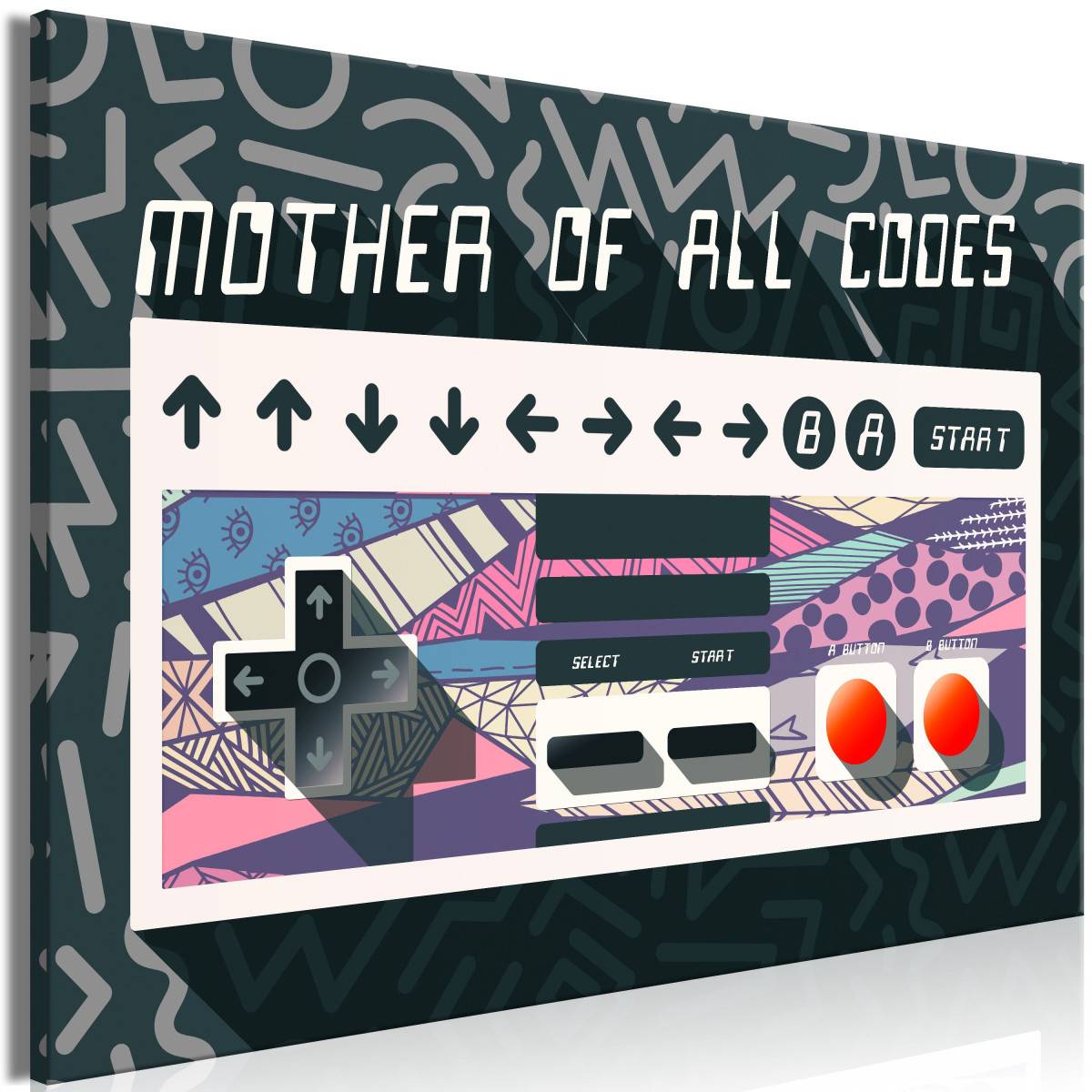 Tableau Imprimé "Mother of All Codes Wide" 60 x 90 cm - Image 1