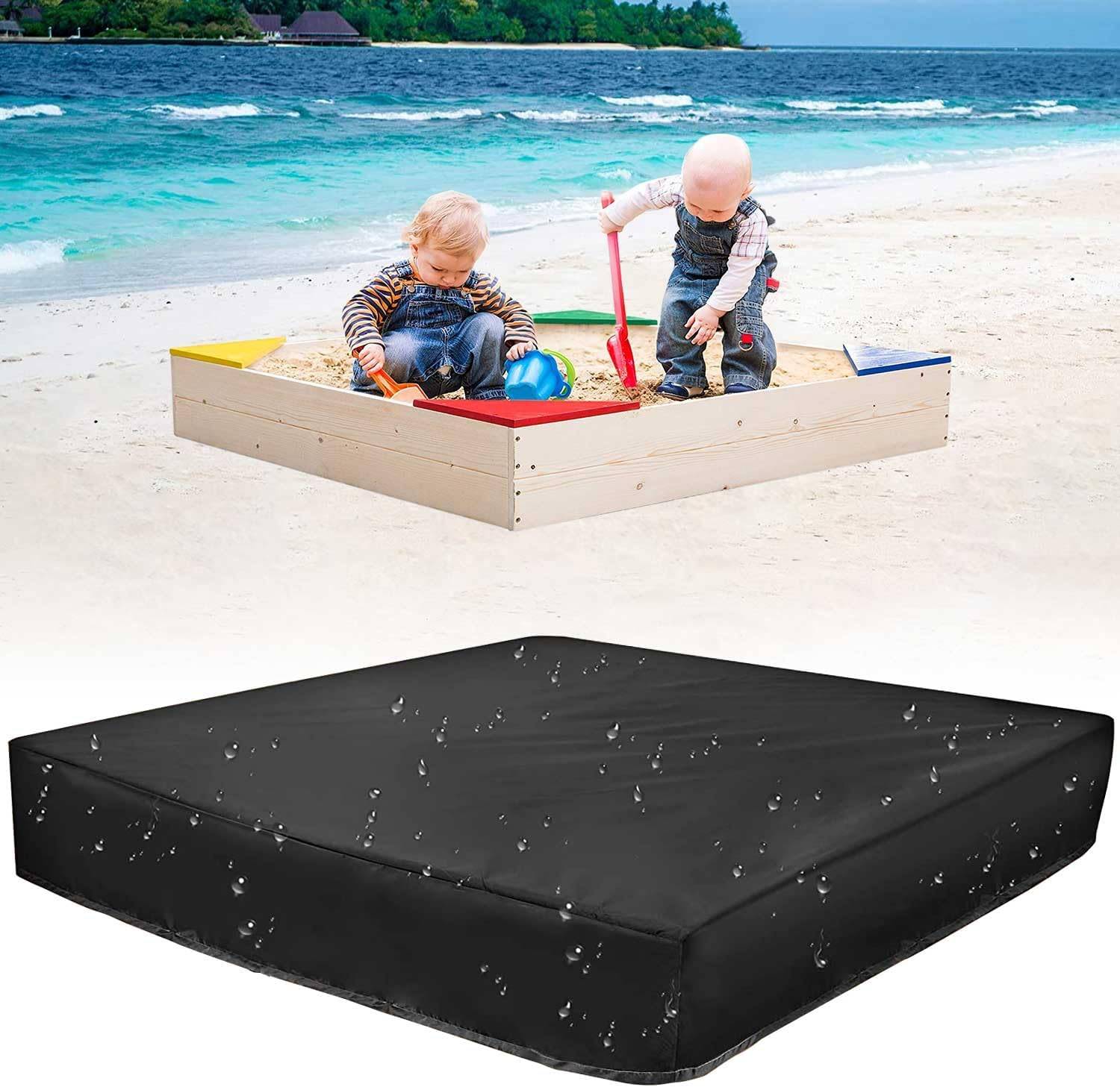 IntiMeg - Housse de protection pour bac à sable, tissu Oxford, housse de protection anti-poussière pour bac à sable pour enfants, 180 x 180 cm IntiMeg - Image 1