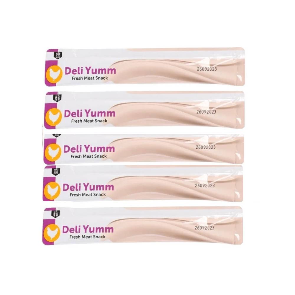 Friandises 5 sticks de 14 g, gout poulet pour chat - Image 1