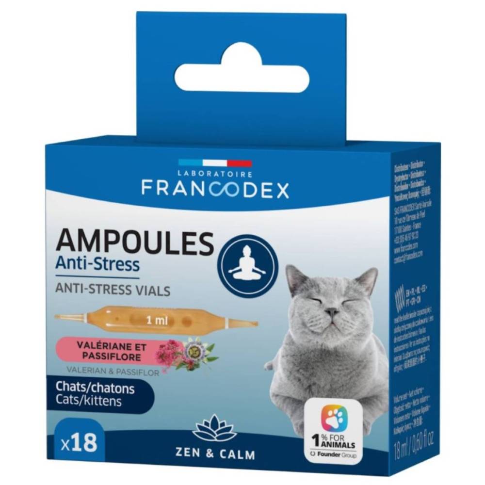 Francodex - Ampoules Anti-Stress 18 x 1 ml pour Chatons et Chats - Image 2