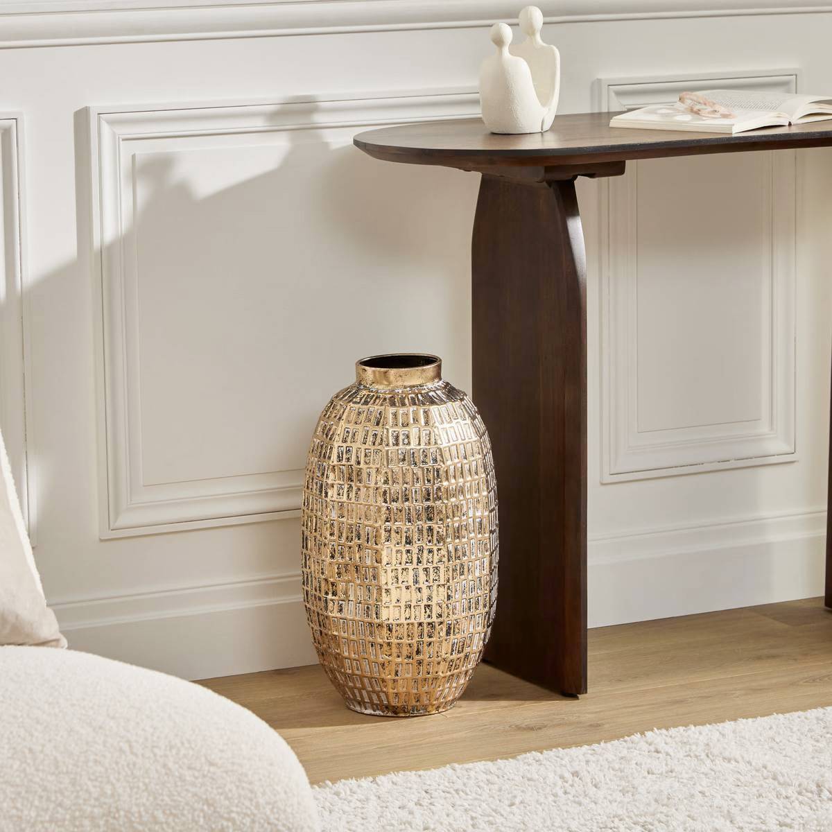 Atmosphera - Vase Nora H.48,5cm doré - Atmosphera Créateur d'intérieur - Image 3
