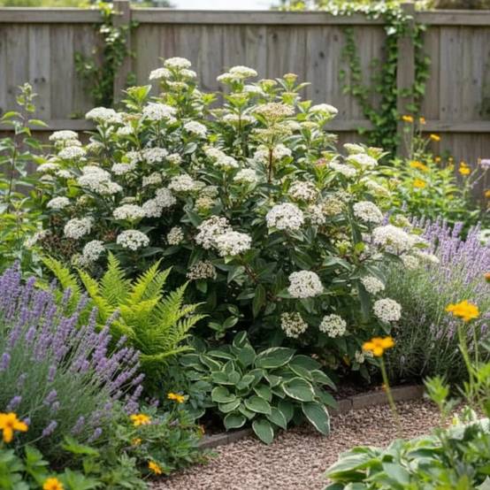 Viorne, Laurier Tin Giganteum, Viburnum à fleurs Rose - feuillage Persistant - Pot de 4L - 40/60 cm- hauteur à maturité De 1,50 m à 2,00 m - Image 4