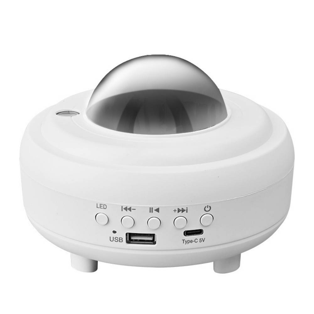 Projecteur-Haut-parleur Bluetooth 10W avec lampe RGB – 7 effets lumineux – Rechargeable – Cadeau idéal pour enfants – Living123 - Image 1