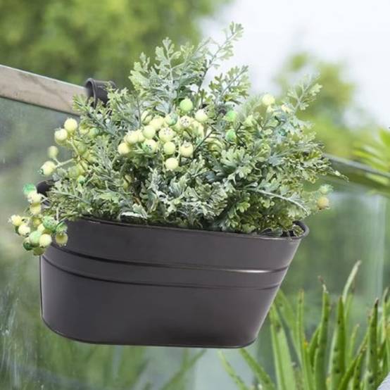 Pièces de Pots de Fleurs Suspendus en Métal - IntiMeg - Image 4