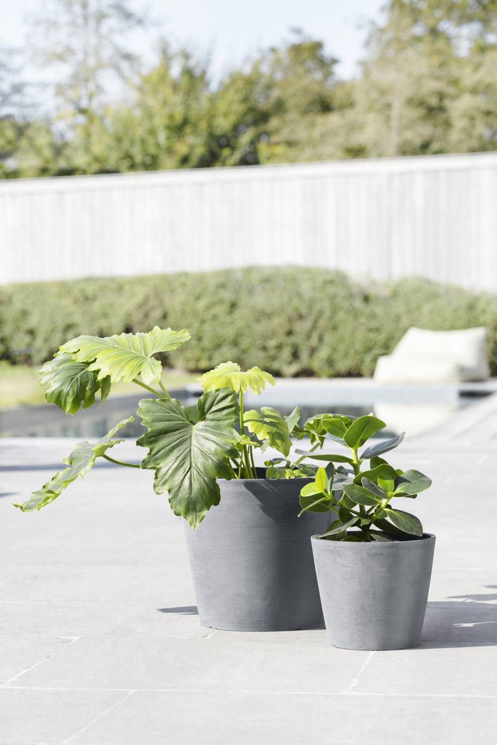 Ecopots - Pot Rond Amsterdam 20 Bleu Gris - Ø 20 x H. 17,5 cm - 4 L ECOPOTS - Image 4